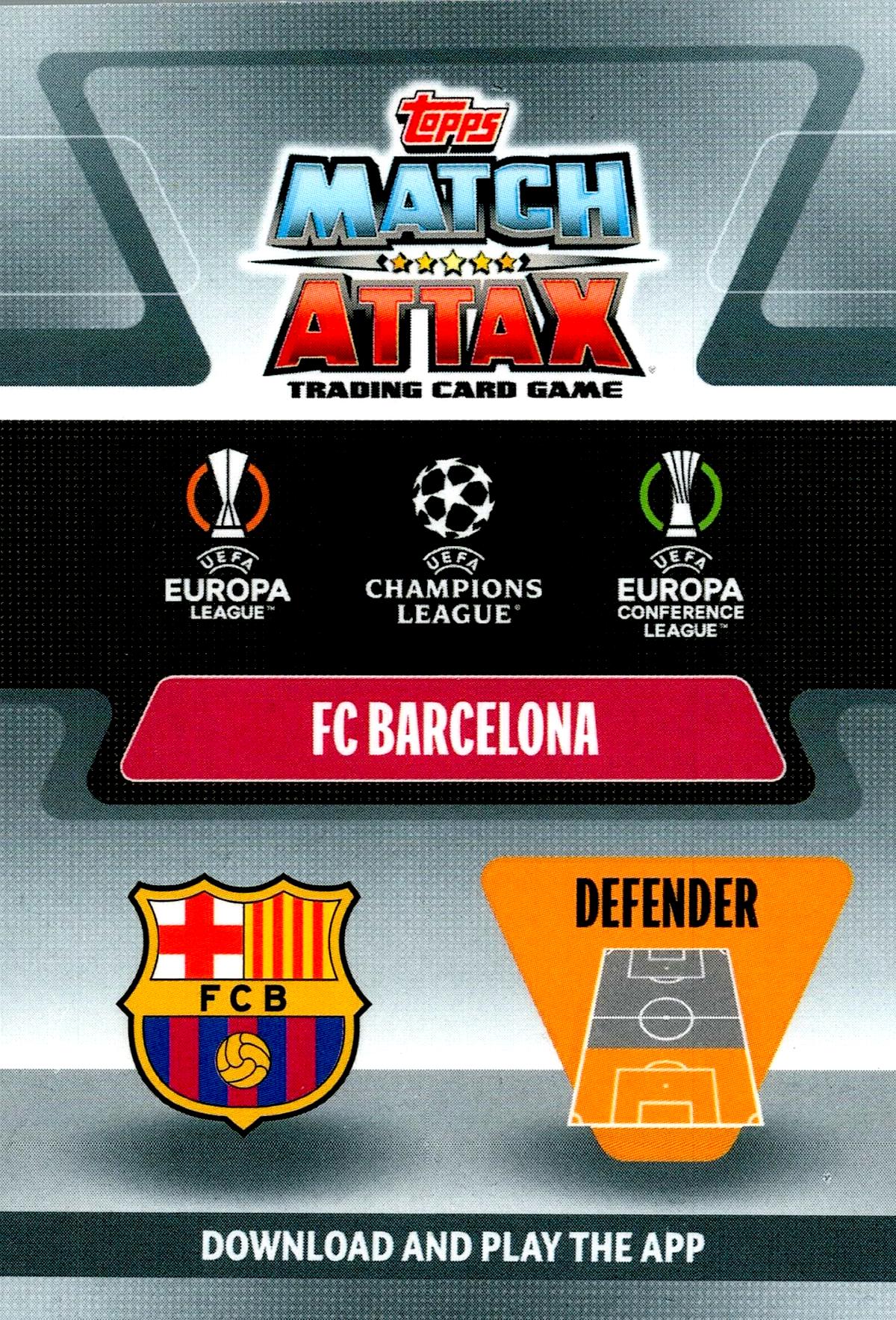 TOPPS MATCH ATTAX 2022/2023 JORDI ALBA Nº75