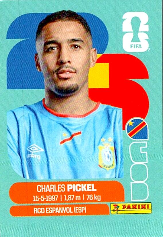 STICKERS FIFA WORLD CUP 2026 CHARLES PICKEL NºCOD 8