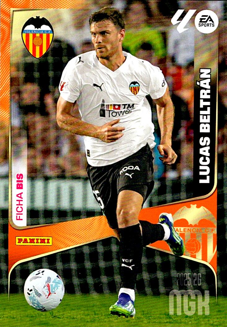 MEGACRACKS 2025/2026 LUCAS BELTRAN VALENCIA CF Nº360BIS TERCERA EDICION