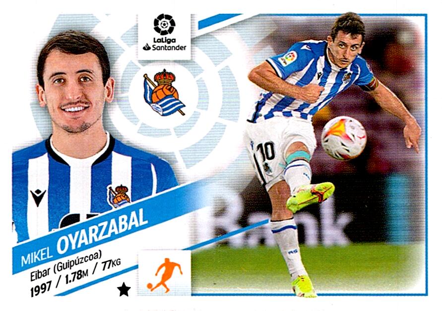 Cromo Liga Este 2022/2023 OYARZABAL REAL SOCIEDAD Nº16