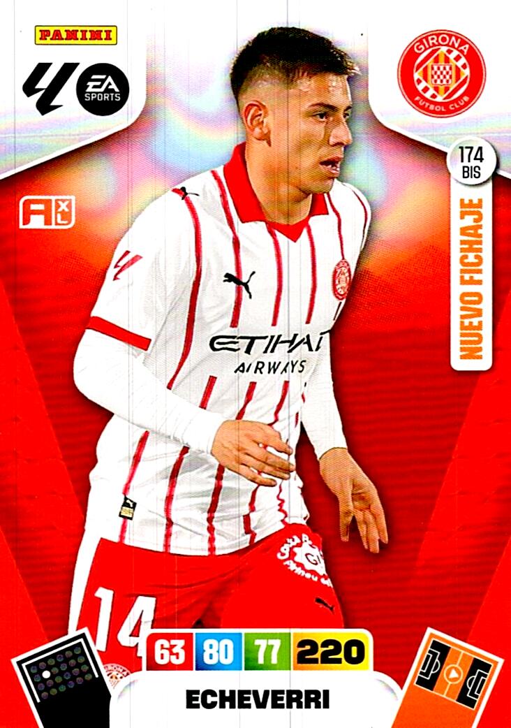 ADRENALYN LA LIGA 2025/2026 ECHEVERRI NUEVO FICHAJE Nº174 BIS