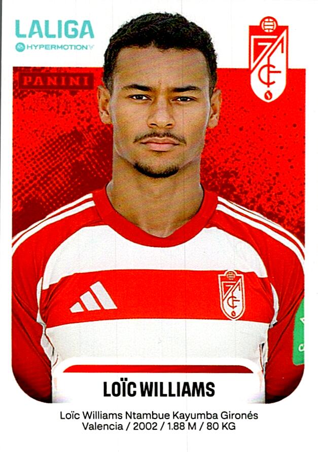 LALIGA HYPERMOTION 2025-26 LOÏC WILLIAMS GRANADA Nº218