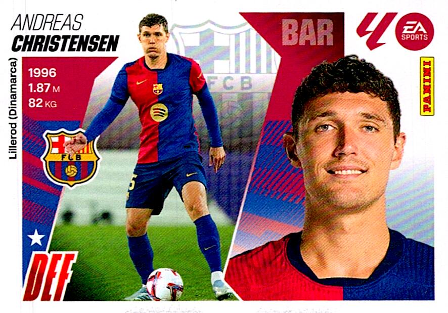 LIGA ESTE 2025/2026 FC BARCELONA CHRISTENSEN Nº8B