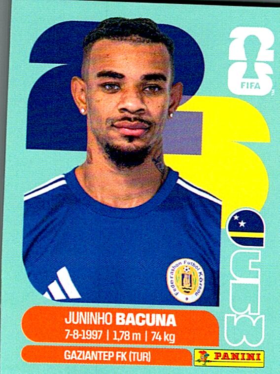 STICKERS FIFA WORLD CUP 2026 JUNINHO BACUNA NºCUW 11
