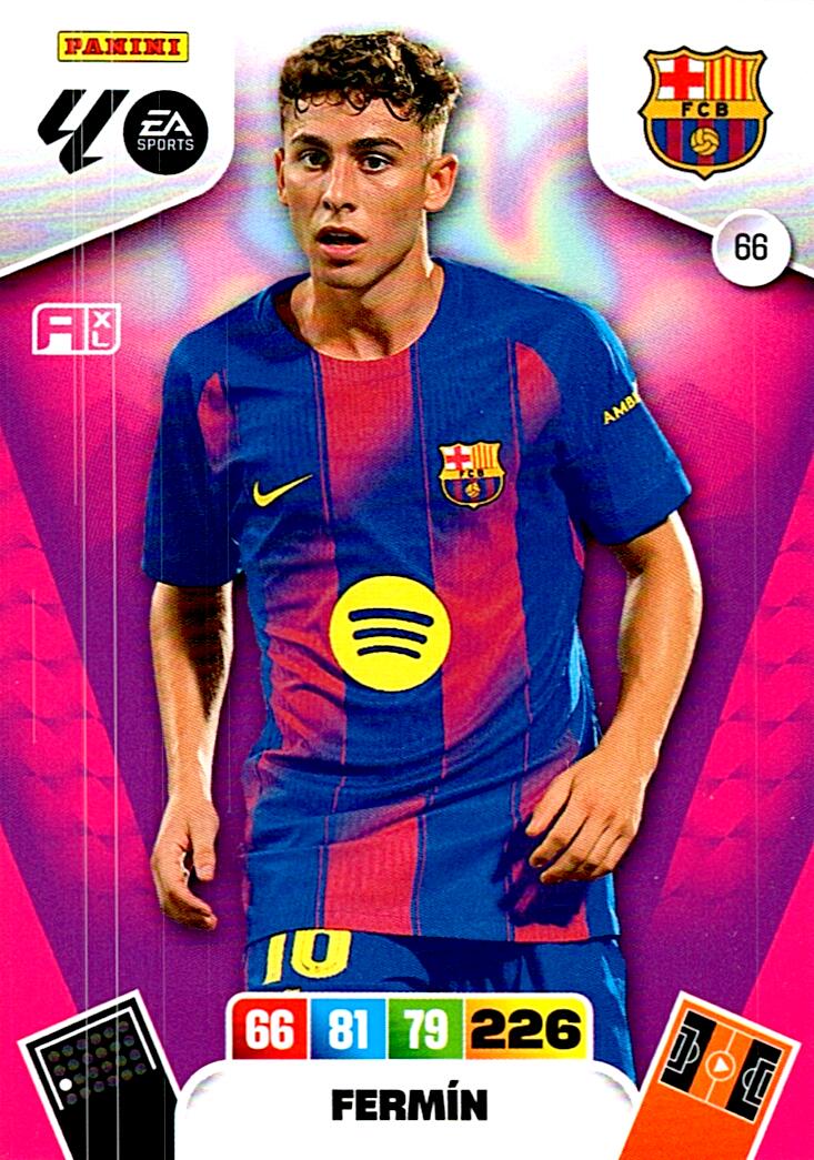 ADRENALYN LA LIGA 2025/2026 FERMIN FC BARCELONA Nº66