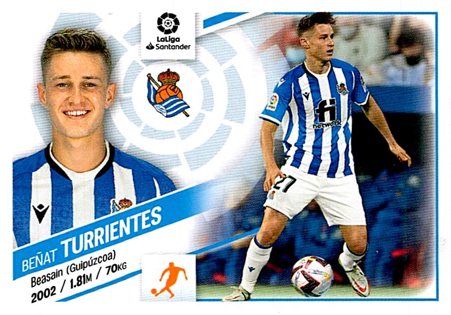 Cromo Liga Este 2022/2023 TURRIENTES REAL SOCIEDAD Nº17 SEGUNDA EDICION