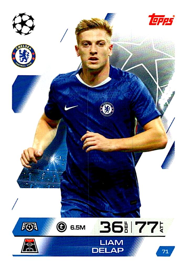 MATCH ATTAX CHAMPIONS LEAGUE 2025/2026 LIAM DELAP Nº71