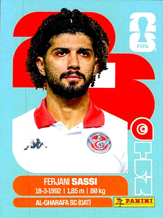STICKERS FIFA WORLD CUP 2026 FERJANI SASSI NºTUN 11