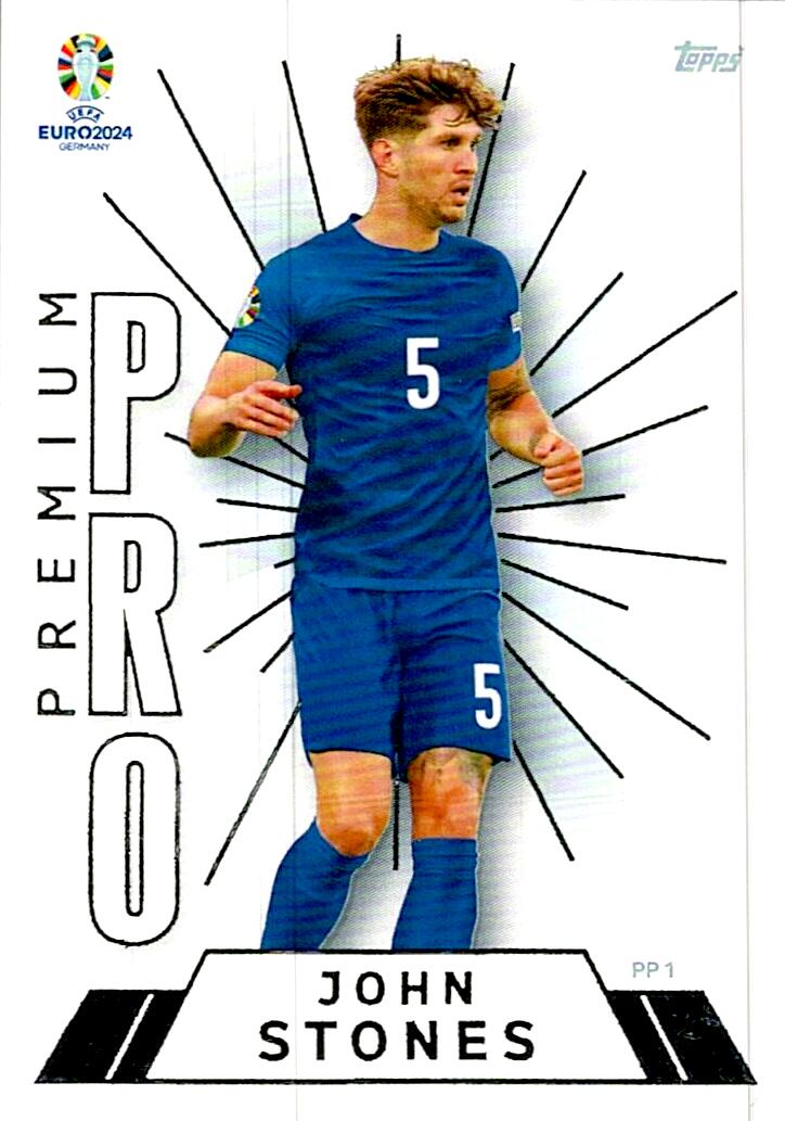 TOPPS UEFA EURO 2024 JOHN STONES PREMIUM PRO PP 1