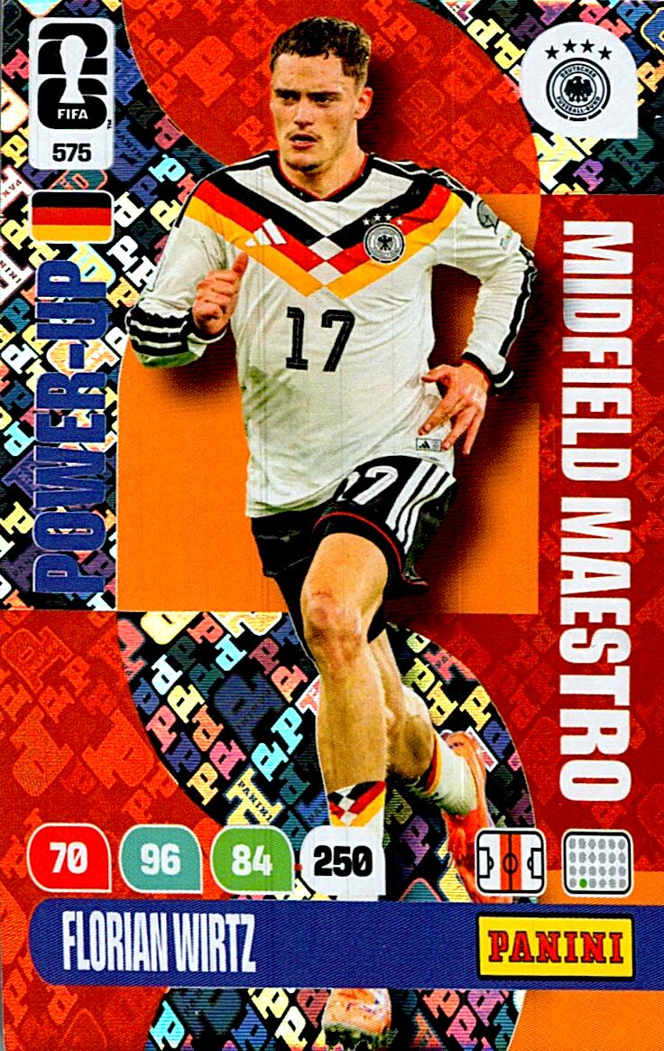 ADRENALYN WORLD CUP 2026 FLORIAN WIRTZ MIDFIELD MAESTRO Nº575