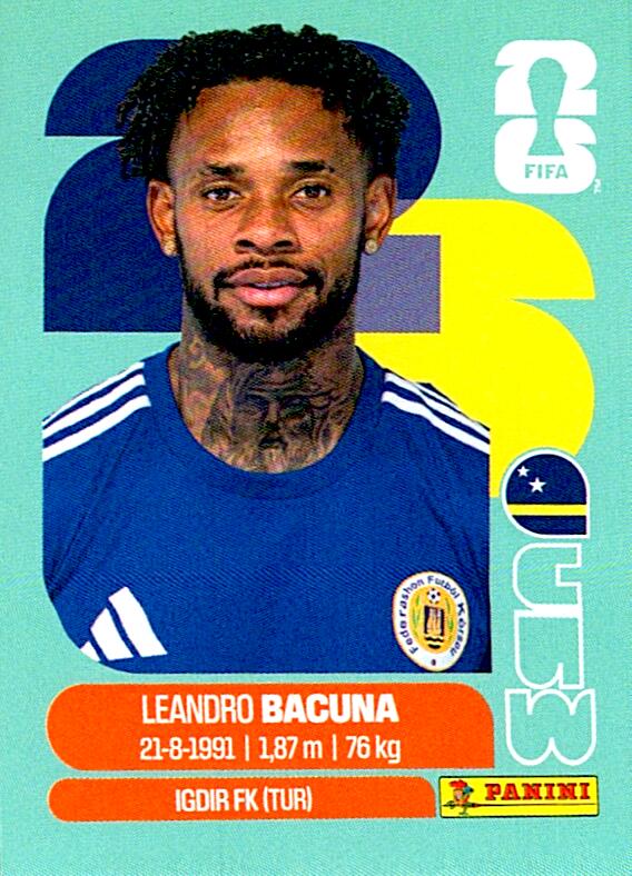 STICKERS FIFA WORLD CUP 2026 LEANDRO BACUNA NºCUW 12