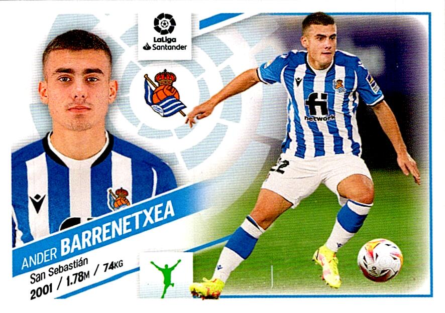 Cromo Liga Este 2022/2023 BARRENETXEA REAL SOCIEDAD Nº18