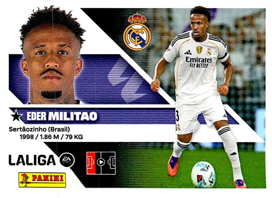 LIGA ESTE 2026/2027  REAL MADRID MILITAO Nº6