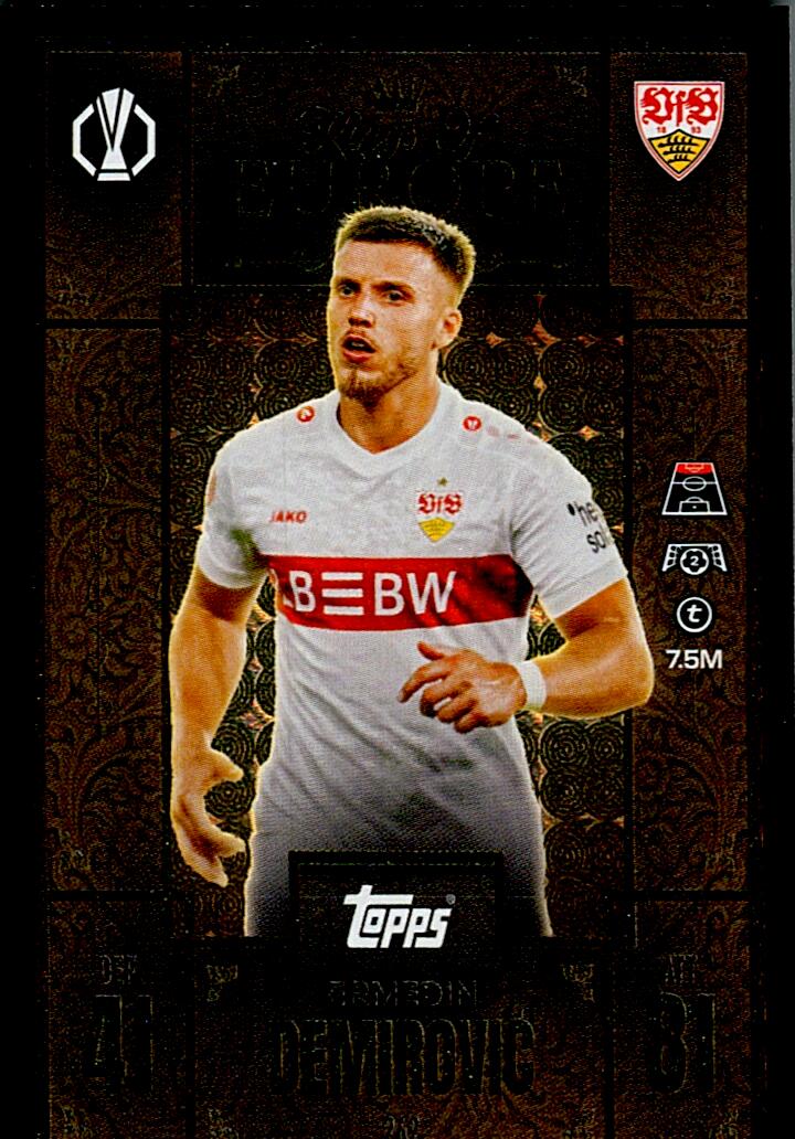TOPPS MATCH ATTAX EXTRA 2025/26 ERMEDIN DEMIROVIC KINGS OF EUROPE Nº242