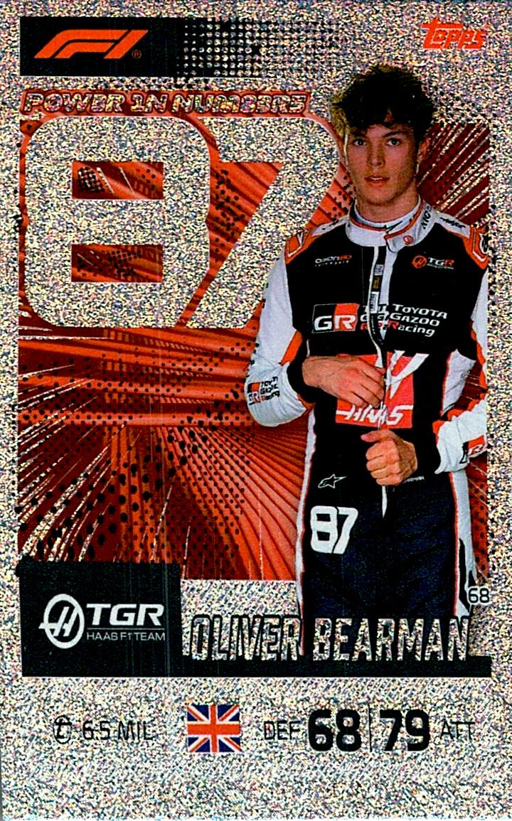 TURBO ATTAX FORMULA 1 2026 OLIVER BEARMAN Nº68
