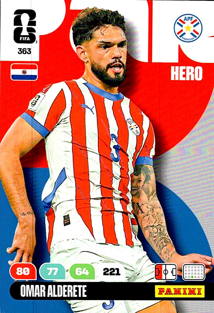 ADRENALYN WORLD CUP 2026 OMAR ALDERETE PARAGUAY Nº364