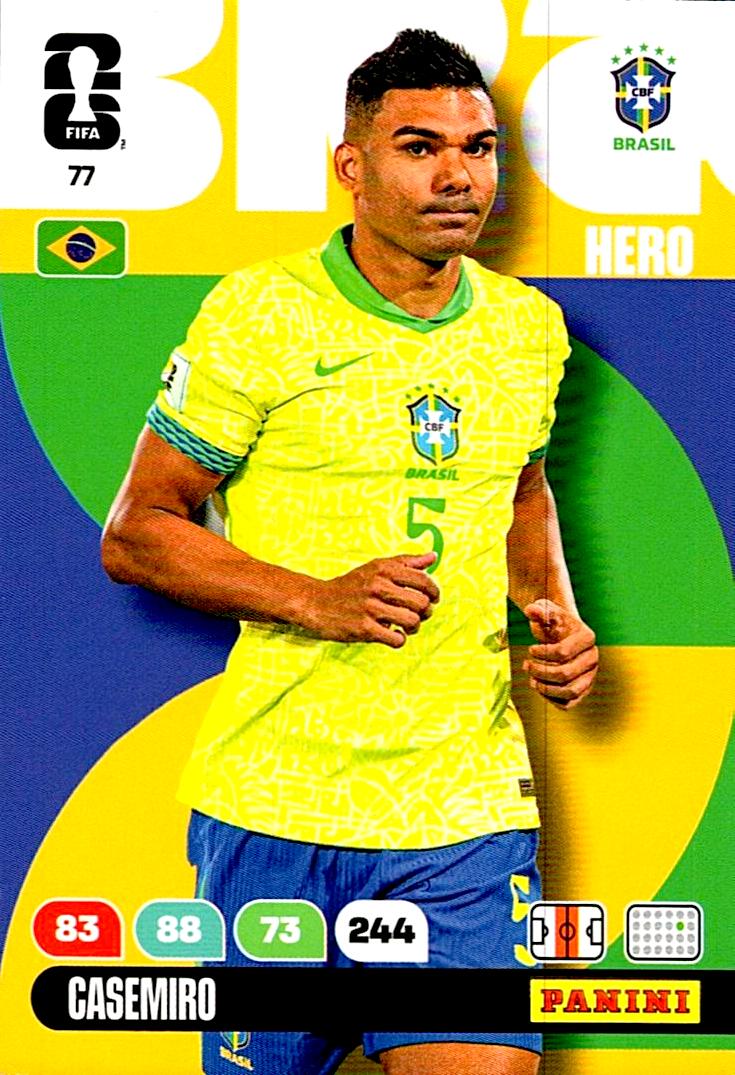 ADRENALYN WORLD CUP 2026 CASEMIRO BRAZIL Nº77