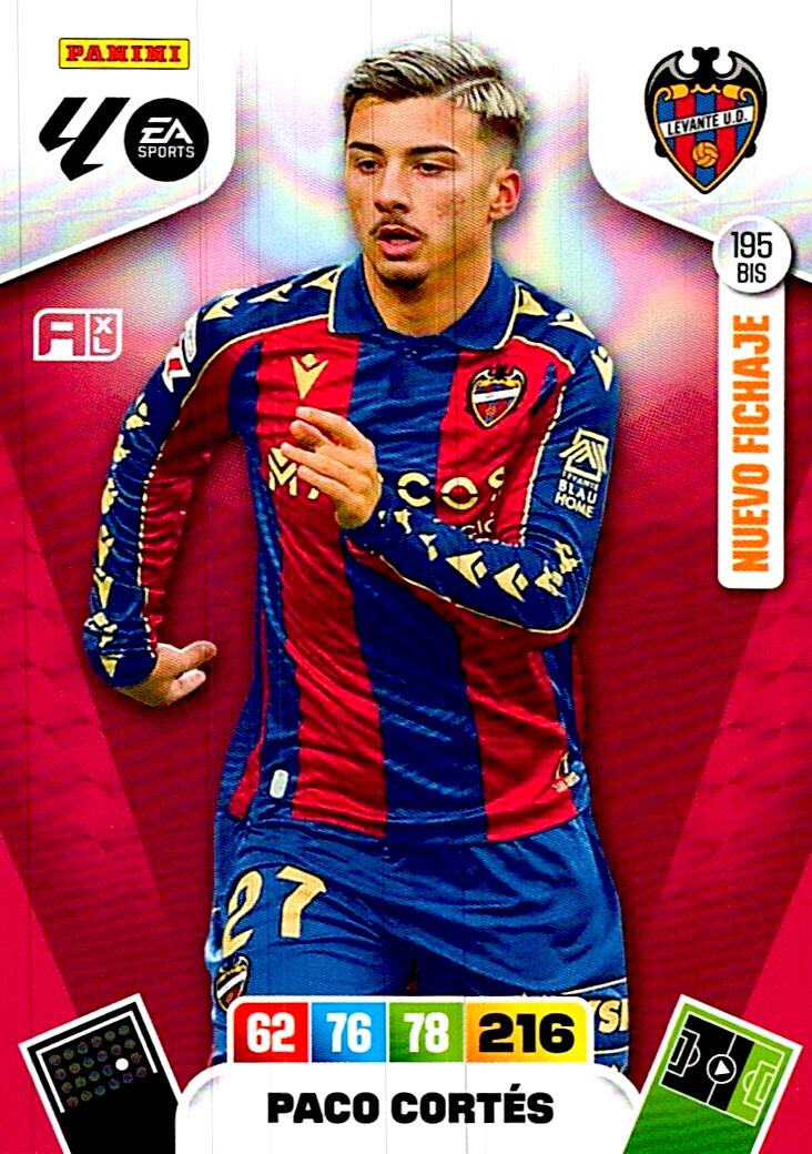 ADRENALYN LA LIGA 2025/2026 PACO CORTES NUEVO FICHAJE Nº195 BIS
