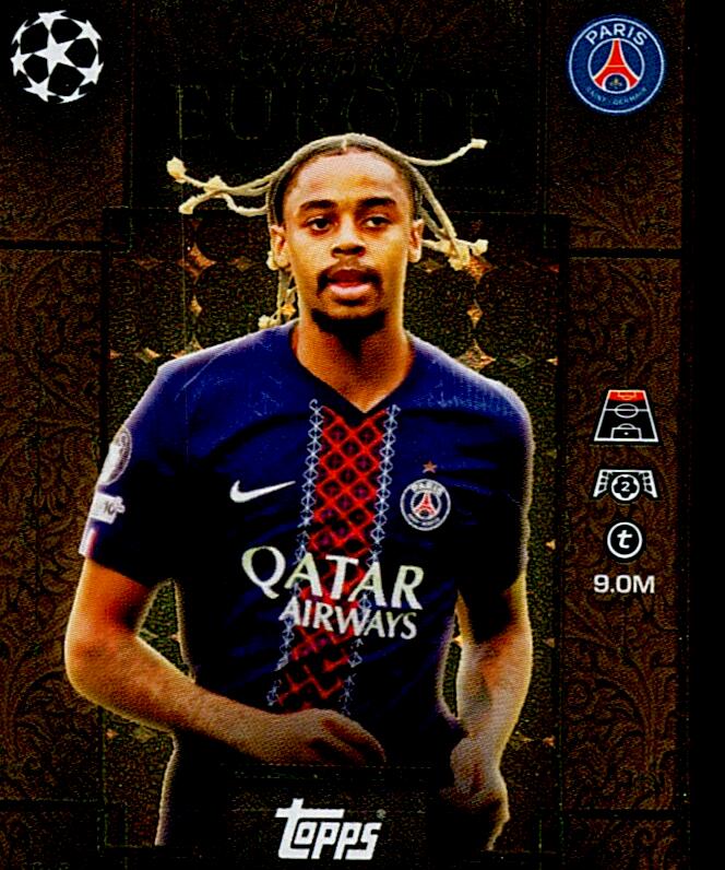 TOPPS MATCH ATTAX EXTRA 2025/26 BRADLEY BARCOLA KINGS OF EUROPE Nº243