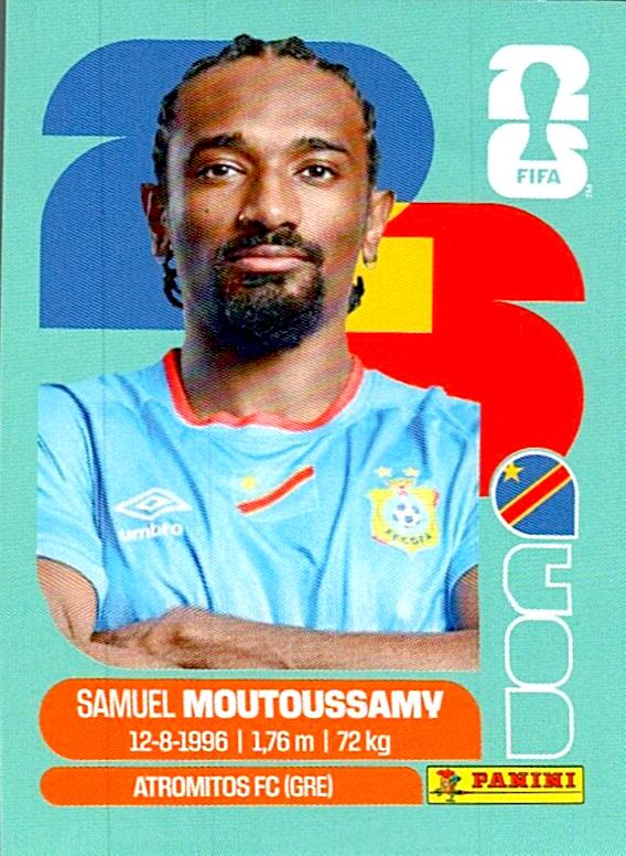 STICKERS FIFA WORLD CUP 2026 SAMUEL MOUTOUSSAMY NºCOD 11
