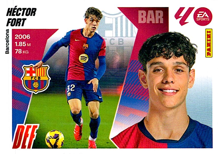 LIGA ESTE 2025/2026 FC BARCELONA HÉCTOR FONT Nº9B