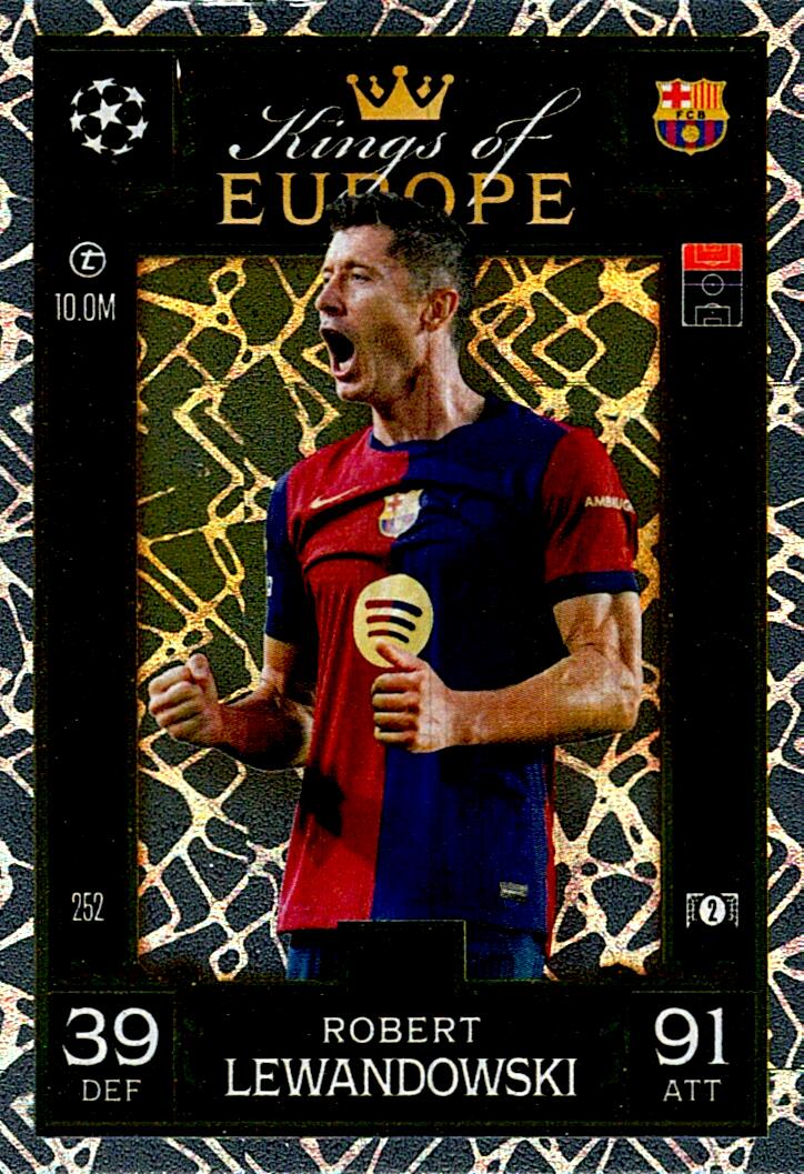 Match Attax Extra 2025 Robert Lewandowski Kings Of Europe nº252