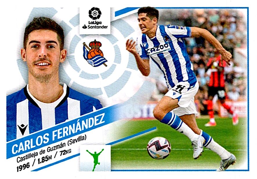 Cromo Liga Este 2022/2023 CARLOS FERNANDEZ REAL SOCIEDAD Nº20 SEGUNDA EDICION