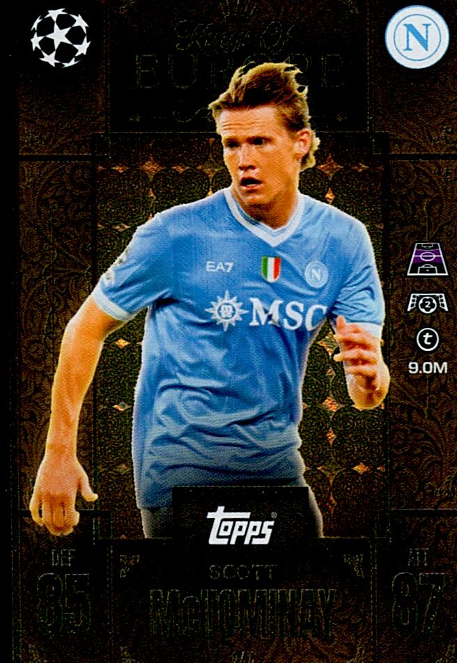 TOPPS MATCH ATTAX EXTRA 2025/26 SCOTT McTOMINAY KINGS OF EUROPE Nº244