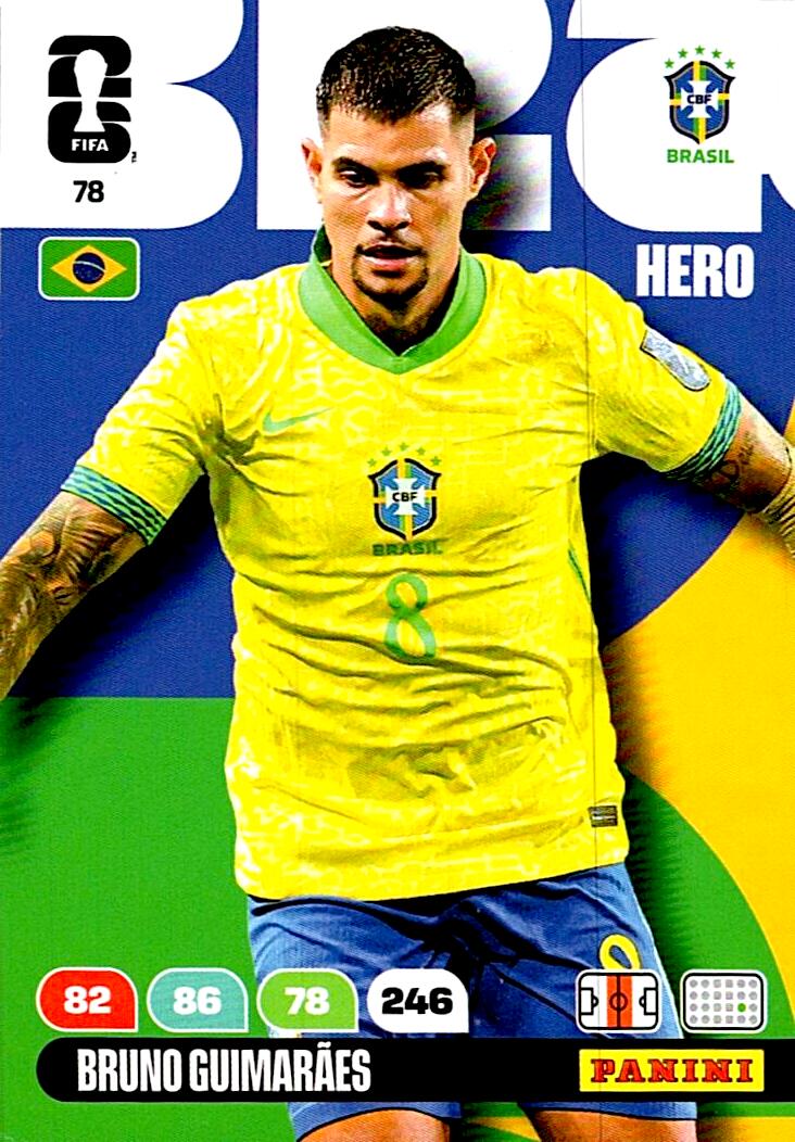 ADRENALYN WORLD CUP 2026 BRUNO GUIMARAES BRAZIL Nº78