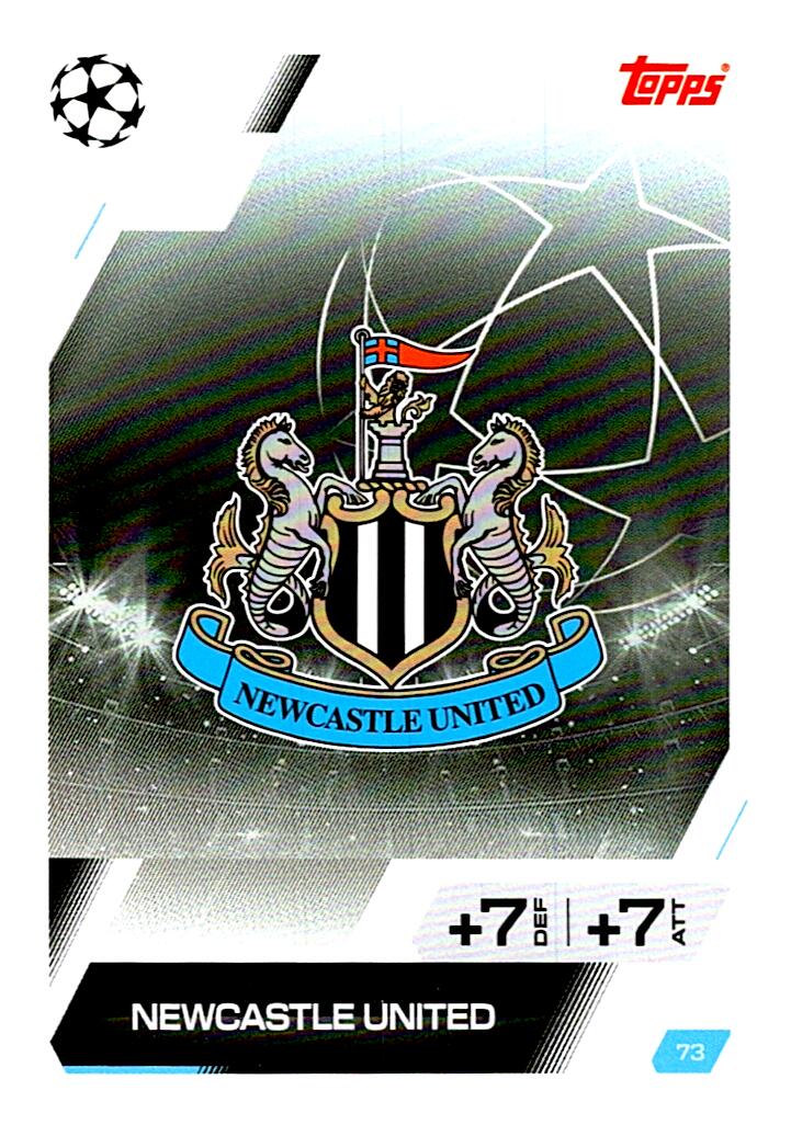 MATCH ATTAX CHAMPIONS LEAGUE 2025/2026 ESCUDO NEWCASTLE UNITED Nº73