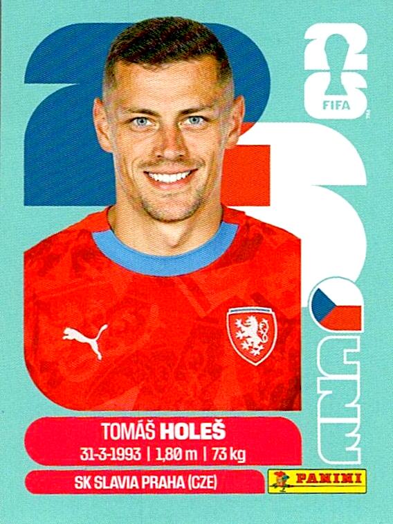 STICKERS FIFA WORLD CUP 2026 TOMAS HOLES NºCZE 7