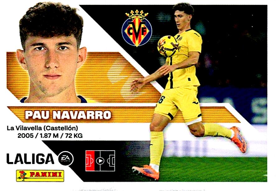LIGA ESTE 2026/2027  VILLAREAL CF PAU NAVARRO Nº6A