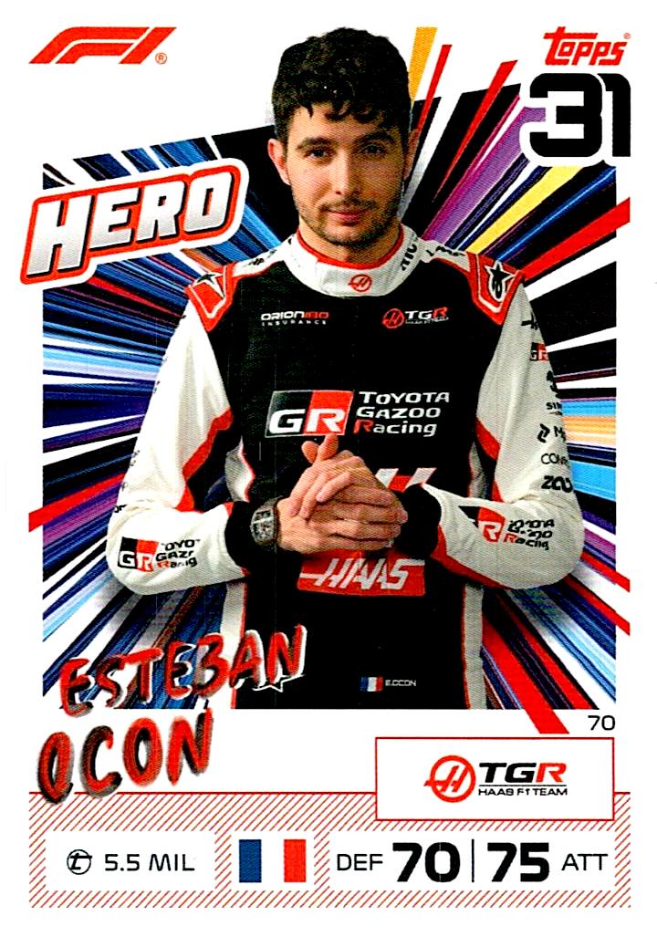 TURBO ATTAX FORMULA 1 2026 ESTEBAN OCON Nº70