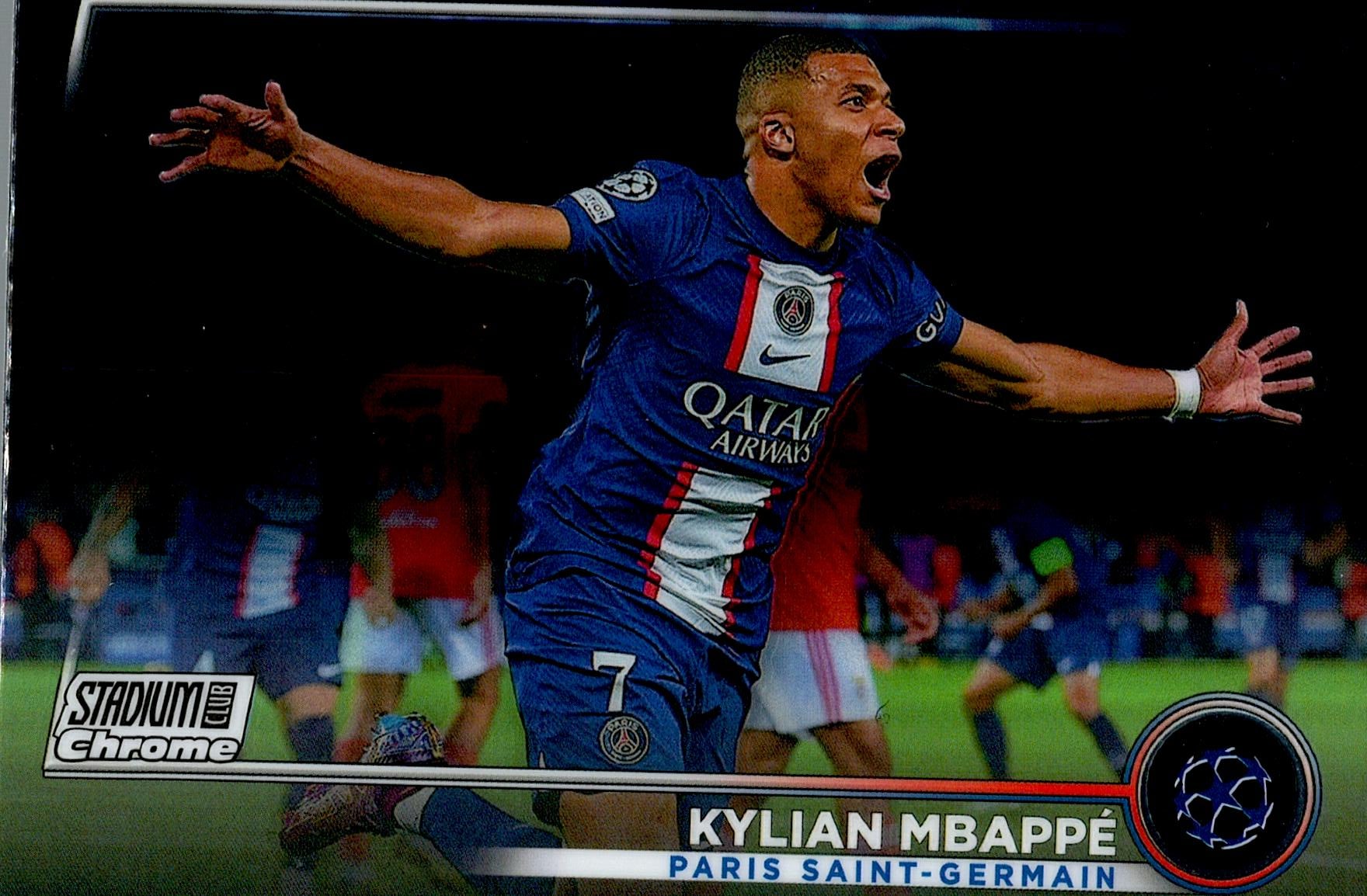 TOPPS STADIUM CHROME UCL 2022/2023 KYLIAN MBAPPE Nº2