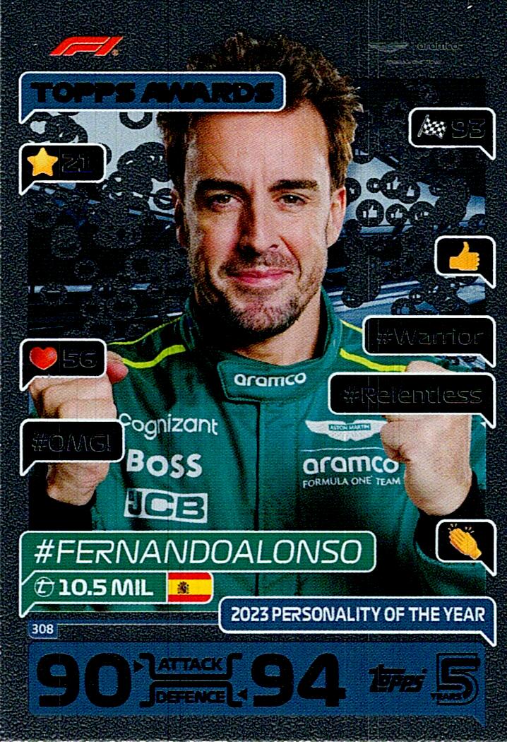 TOPPS TURBO ATTAX 2024 Nº308