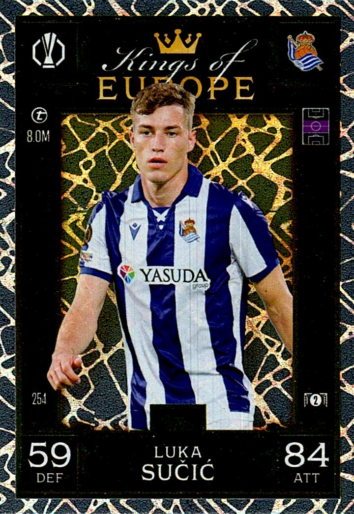 Match Attax Extra 2025 Luka Sucic Kings Of Europe nº254