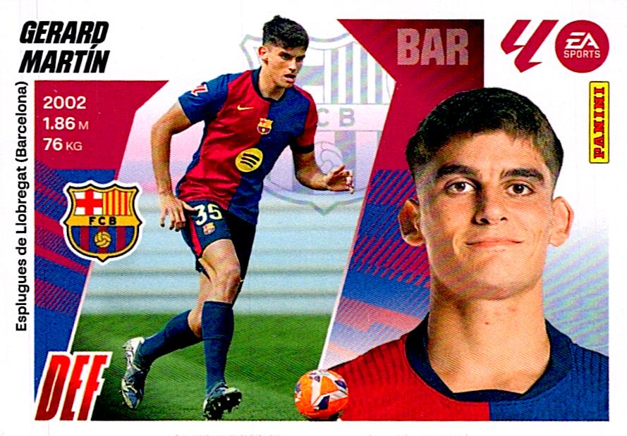 LIGA ESTE 2025/2026 FC BARCELONA GERARD MARTIN Nº10B