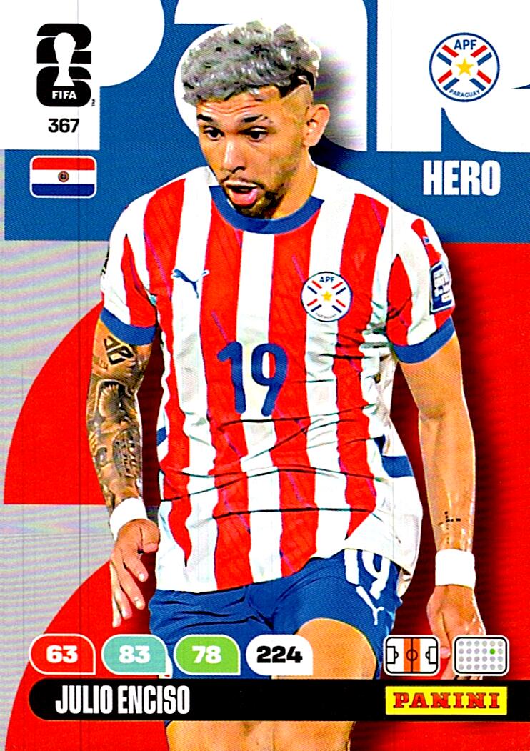 ADRENALYN WORLD CUP 2026 JULIO ENCISO PARAGUAY Nº367