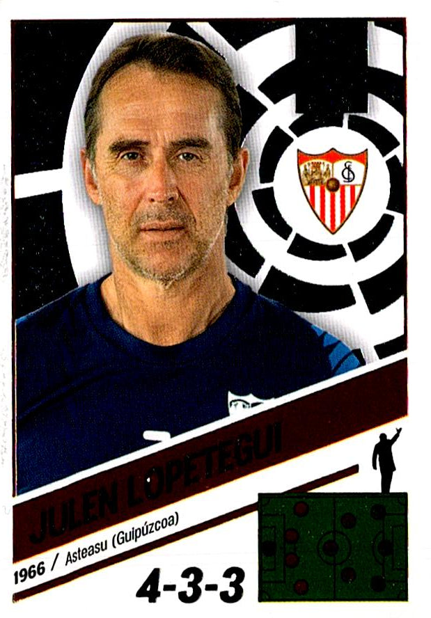 Cromo Liga Este 2022/2023 JULEN LOPETEGUI SEVILLA FC Nº2