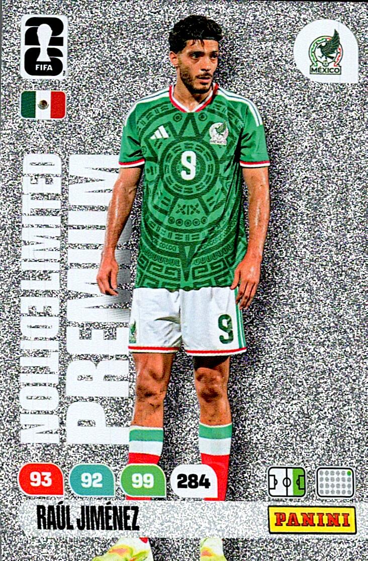 ADRENALYN WORLD CUP 2026 RAUL JIMENEZ PREMIUM EDICION LIMITADA
