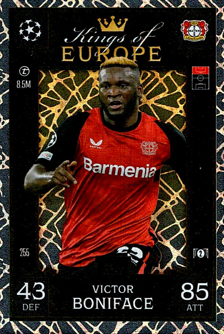 Match Attax Extra 2025 Victor Boniface Kings Of Europe nº255
