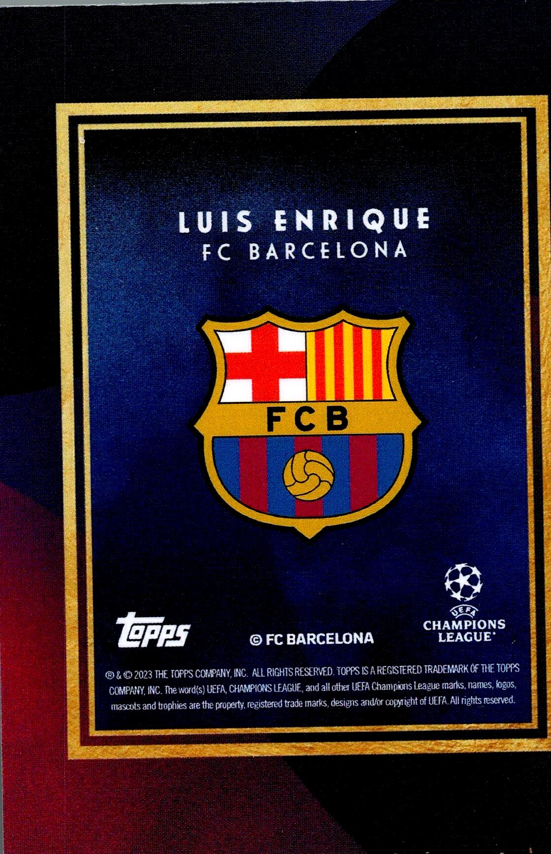 TOPPS DECO 2022/2023 LUIS ENRIQUE LEGENDS