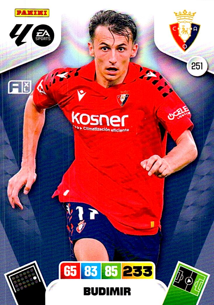 ADRENALYN LA LIGA 2025/2026 BUDIMIR CA OSASUNA Nº251
