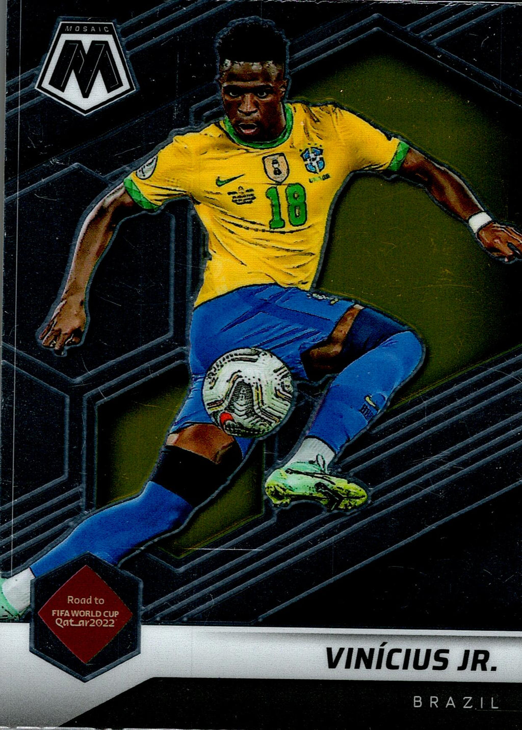 PANINI MOSAIC ROAD TO QATAR 2022 VINICIUS JR. BRAZIL Nº163