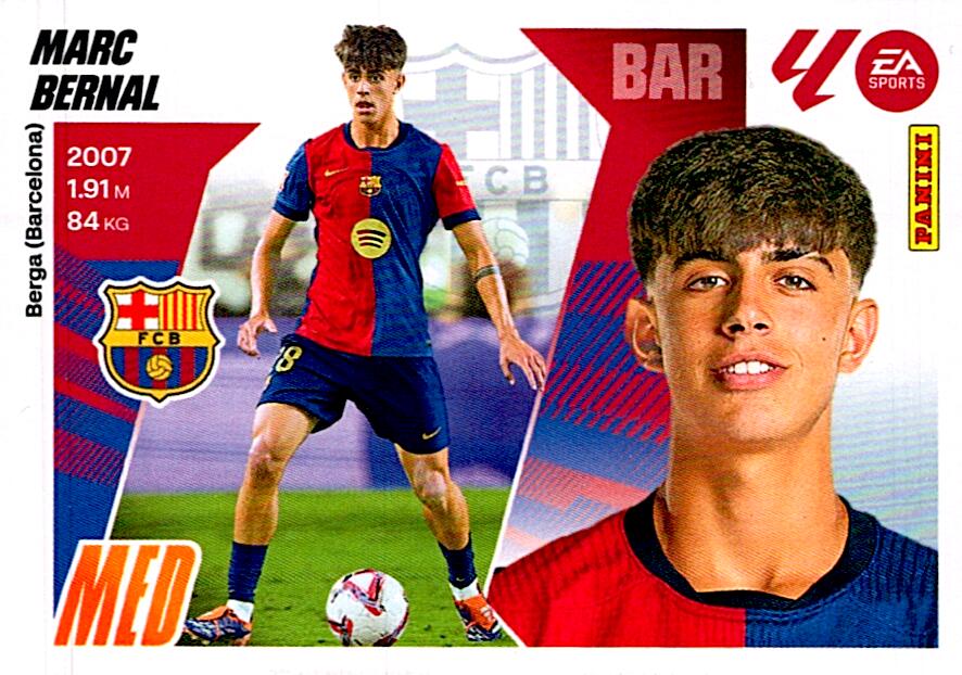 LIGA ESTE 2025/2026 FC BARCELONA MARC BERNAL Nº11B