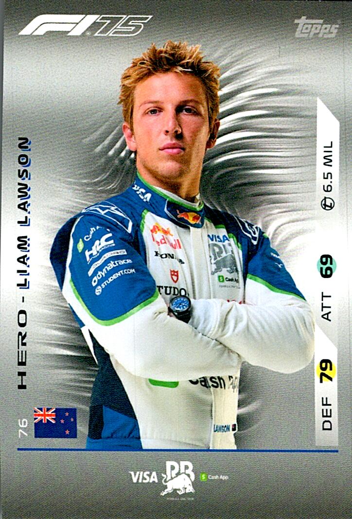 Turbo Attax 2025 LIAM LAWSON nº76