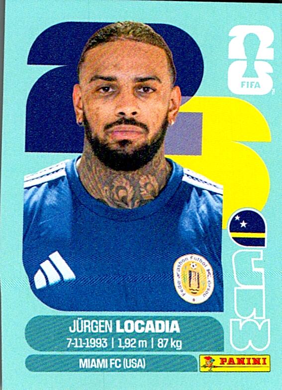 STICKERS FIFA WORLD CUP 2026 JÜRGEN LOCADIA NºCUW 17