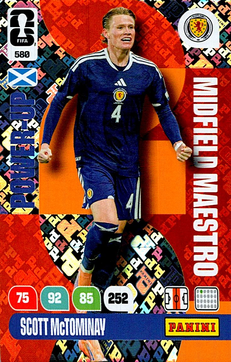 ADRENALYN WORLD CUP 2026 SCOTT McTOMINAY MIDFIELD MAESTRO Nº580