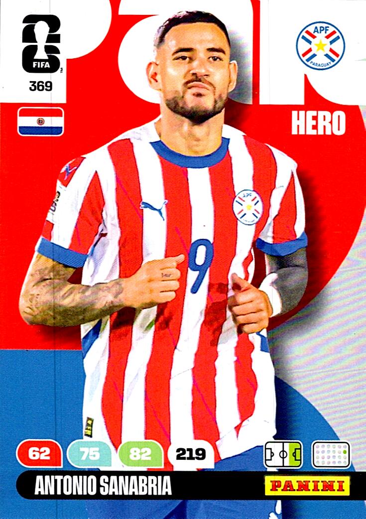 ADRENALYN WORLD CUP 2026 ANTONIO SANABRIA PARAGUAY Nº369