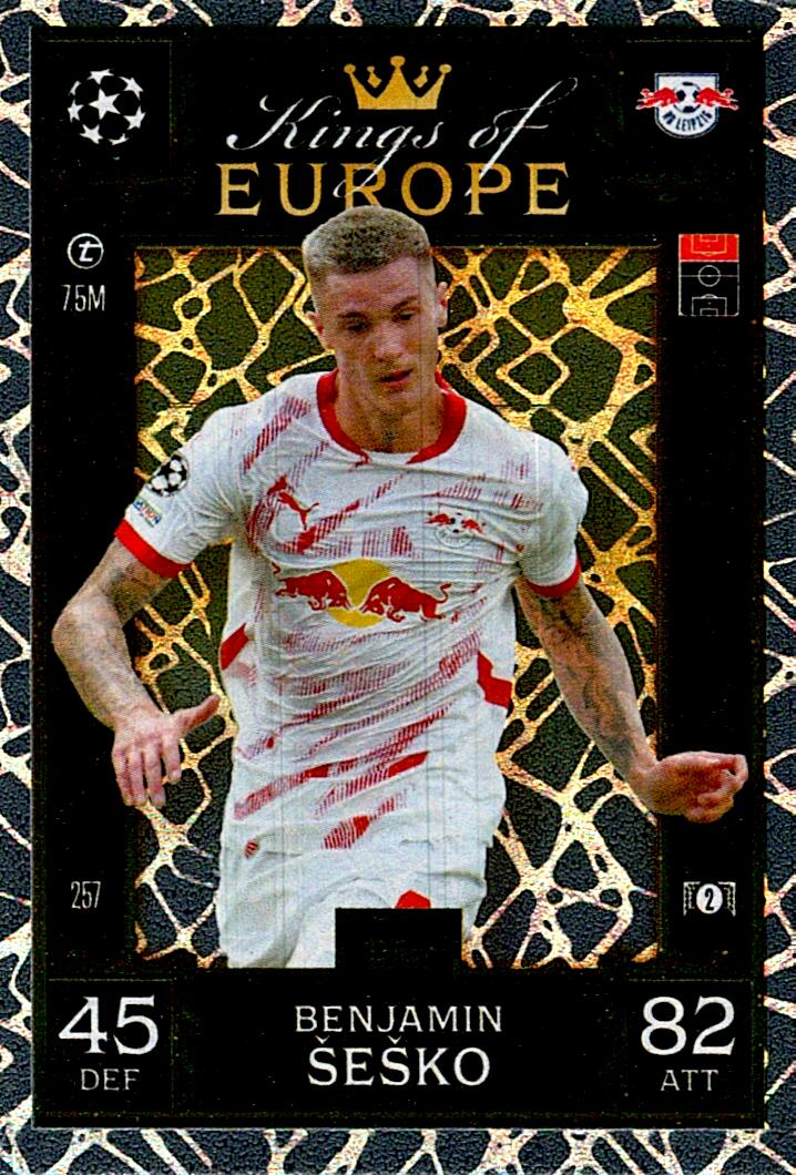 Match Attax Extra 2025 Benjamin Sesko Kings Of Europe nº257